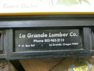 VINTAGE FRAMED THERMOMETER Frame La Grande Lumber Co.  Oregon 2