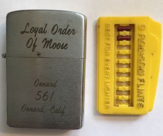 Vintage Cigarette Lighter Loyal Order Of Moose 561 Oxnard Ca