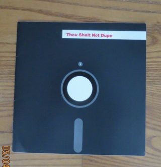 Vintage Adapso Brochure " Thou Shalt Not Dupe " 1984 - Software Anti - Piracy Program