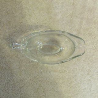 Vintage Clear Glass Gravy Boat 4