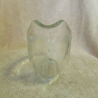 Vintage Clear Glass Gravy Boat 5