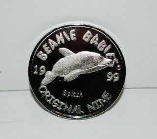 Vintage Beanie Babies Ty Official Club Splash 1999 Token Nine Coin