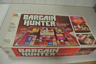 Vintage 1981 Milton Bradley Bargain Hunter Board Game Complete.