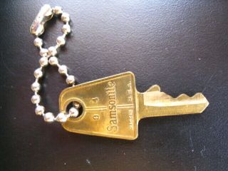 Vintage Samsonite Bros Inc Brass Luggage Key Only One Key 94 Usa