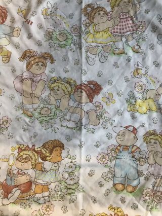 Vintage 1983 Cabbage Patch Dolls Twin Flat Sheet