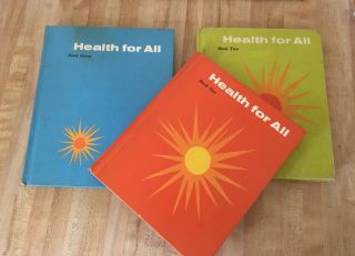 Vintage Set Of 3 Health For All Scott,  Foresman Elementary Textbooks 1965