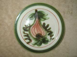 Vintage John Taylor Harvest Pear Fruit Bread Plate Louisville Pottery 6 1/4 Inch