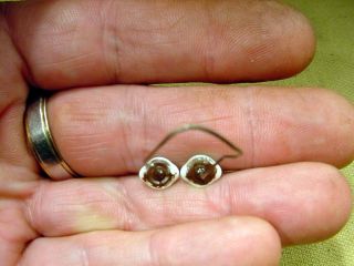 a pair vintage solid Glass Eyes size 9 mm teady bear taxidermy age 1910 Art A17 5