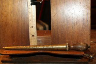 Vintage Brass And Wood Ring Sizer Very Rough