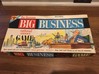 Big Business Transogram Vintage Board Game 100 Complete Money Game
