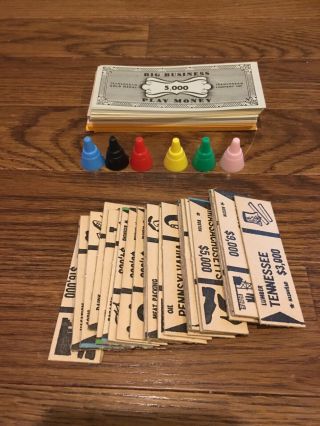 Big Business Transogram Vintage Board Game 100 complete Money game 4