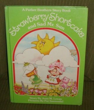 Vintage Parker Brothers Strawberry Shortcake And Sad Mr.  Sun Book