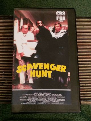 Scavenger Hunt (1979) Cbs/fox Vhs Vintage