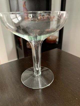 1 Vintage Crystal Hollow Stem Champagne Glasses 5 1/2