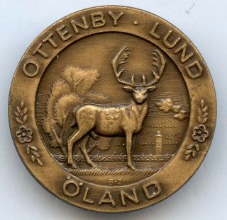 Sweden Oland Hunting Badge Pin Grade