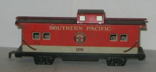 Vintage Marx Tin Litho Southern Pacific 1235 Caboose (no Wheels)