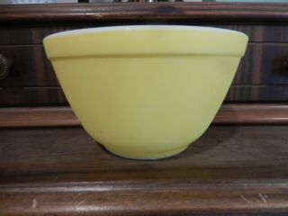 Vintage Pyrex 401 Mixing Bowl Primary Yellow Nesting 1 1/2 Pint Ovenware