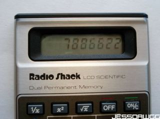 vintage Radio Shack EC - 497 LCD scientific Calculator battery powered 5