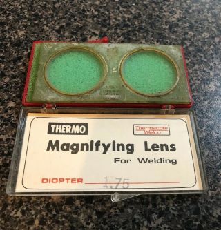 Vintage Thermo Welding Lenses / Magnifier Plate 1.  75