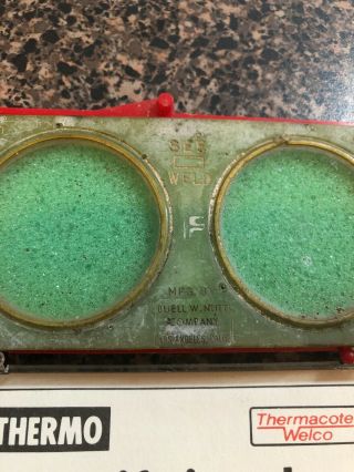 Vintage THERMO Welding Lenses / magnifier plate 1.  75 2