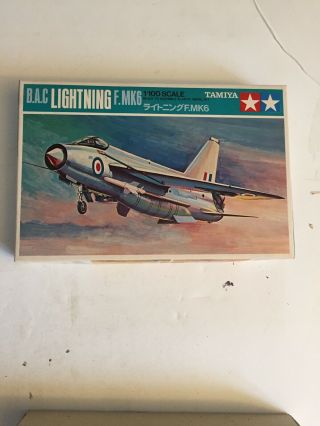 Vintage Tamiya 1/100 B.  A.  C.  Lightning F.  Mk.  6 Bag