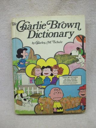 Vintage Charlie Brown Dictionary Charles Schulz Book 1973 Peanuts