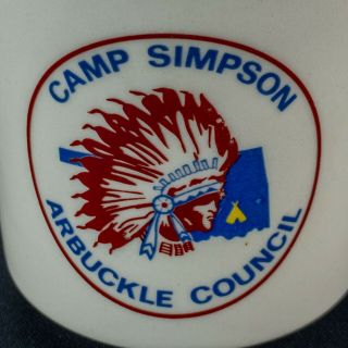 Vintage 1980s Boy Scout Mug Camp Simpson Arbuckle Council BSA Oklahoma 2