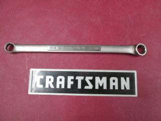 Vintage Craftsman Box End Wrench 3/8 " X 7/16 " Vv Series Made In Usa