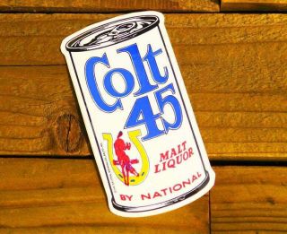 Vtg 70s Colt 45 Malt Liquor Beer By National Sticker