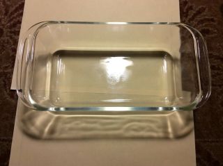 Vintage Pyrex 213 Clear Glass Loaf Pan 8 - 1/2 " X 4 - 3/4 " X 3 " Bakeware