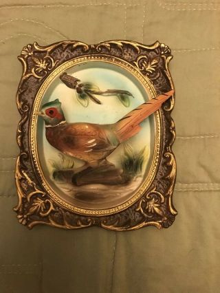 Vintage Norcrest Pheasant Plaque Japan