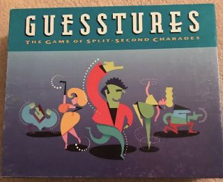 Vintage " Guesstures " Game By Milton Bradley,  Factory