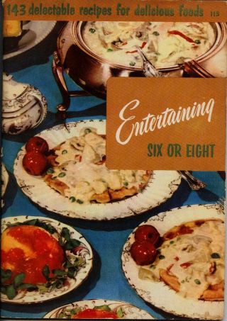 Entertaining,  (1956) Sc,  Culinary Arts Institute,  Vintage Cook Book
