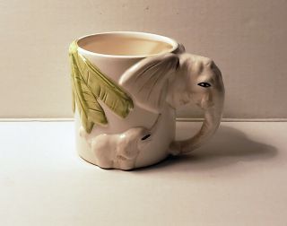 Vintage Ceramic Elephant Coffee Mug