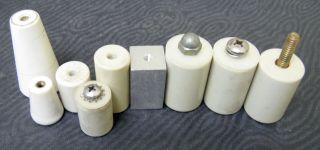(9) Vintage Miscellaneous Ceramic Insulators & Standoff Transmitter / Amplifier