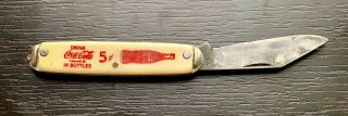 Vintage Coca Cola Advertising 2 Bladed Pocket Knife