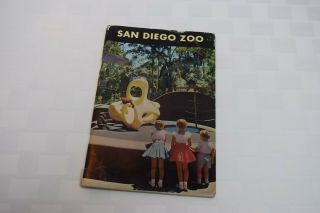 Vintage San Diego Zoo,  Official Guide Book,  1959