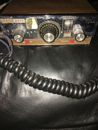 Vintage Pace 2300 Cb Radio With Pace Microphone