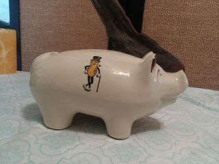 Vintage Planters Mr.  Peanuts Pig Piggy Bank Large Ceramic Collectable
