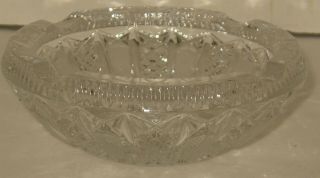 Vintage Polished Cut Crystal Ash Tray Ashtray could be Change Trinket Dish 3