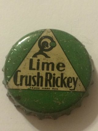 Vintage Lime Crush Rickey Soda Bottle Cap By H O Toronto Canada