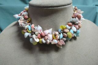 Vintage Massive Enchanted Sea Shells Necklace