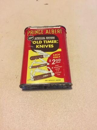 Vintage Prince Albert 1 1/2 Oz.  Tobacco Tin.  V.  G.  Cond