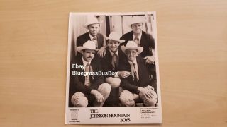 Johnson Mountain Boys Vintage Music Press Photo Bluegrass Country Music Band
