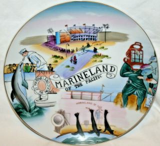 Vintage " Marineland Of The Pacific " Souvenir Plate