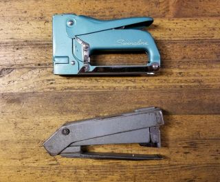 Rare Antique Swingline Heavy Duty Stapler • Vintage Bostich Retro Office Tools