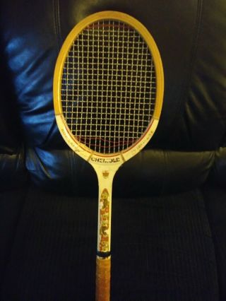 Chemold Ron Laver Vintage Tennis Racket Bamboo & Fibre Bonded