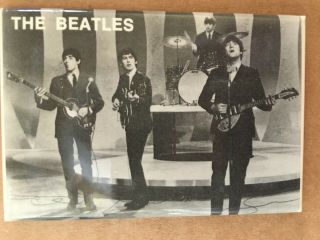 The Beatles Vintage 1964 Pocket Mirror Nems Ent Ltd 2 " X 3 "