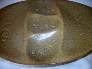 Vintage Harsa Israel Studio Pottery Large Tray / Bowl 2