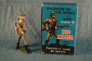 Vintage Red Miller Marx Warriors Of The World Confederate Soldiers Figure 5